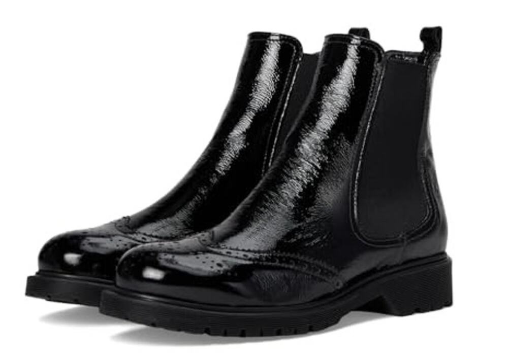 La Canadienne Womens Haley Chelsea Boots Size 8 EU 38.5 Black Leather NWOB